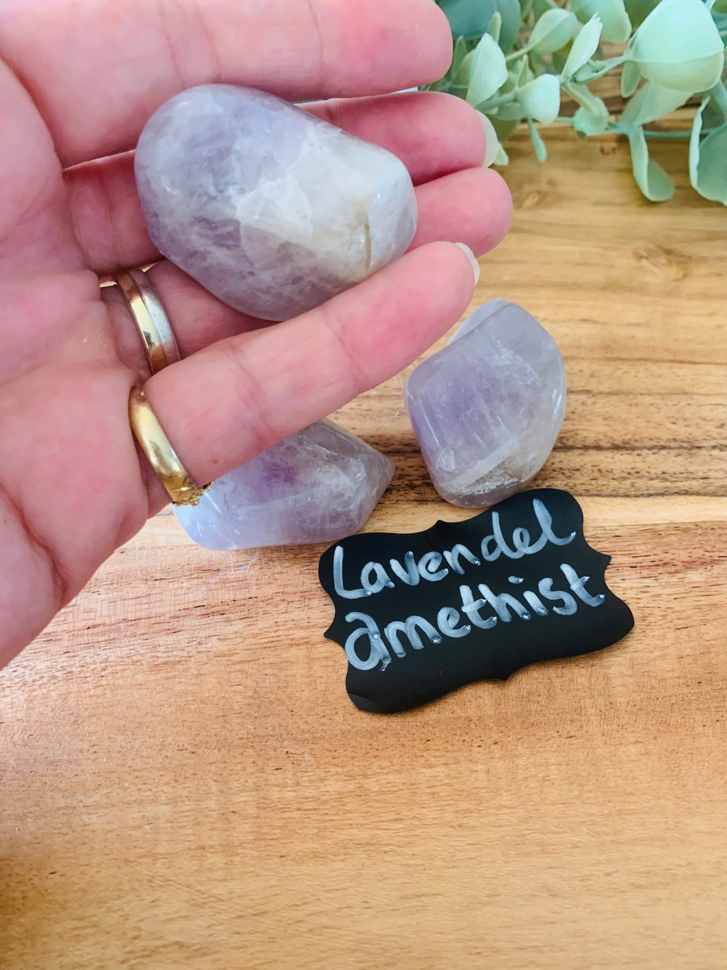 Palmsteen - Lavendel Amethist