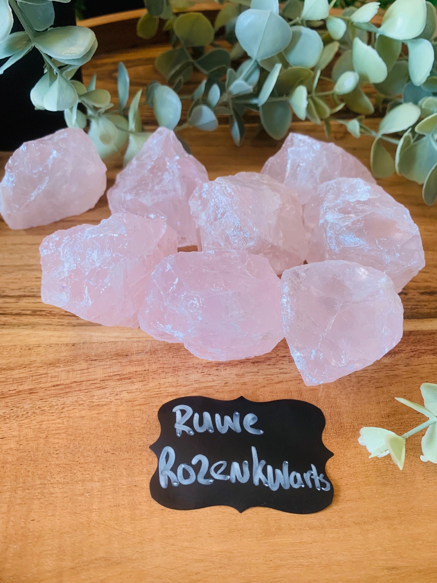 Ruwe Edelsteen - Rozenkwarts