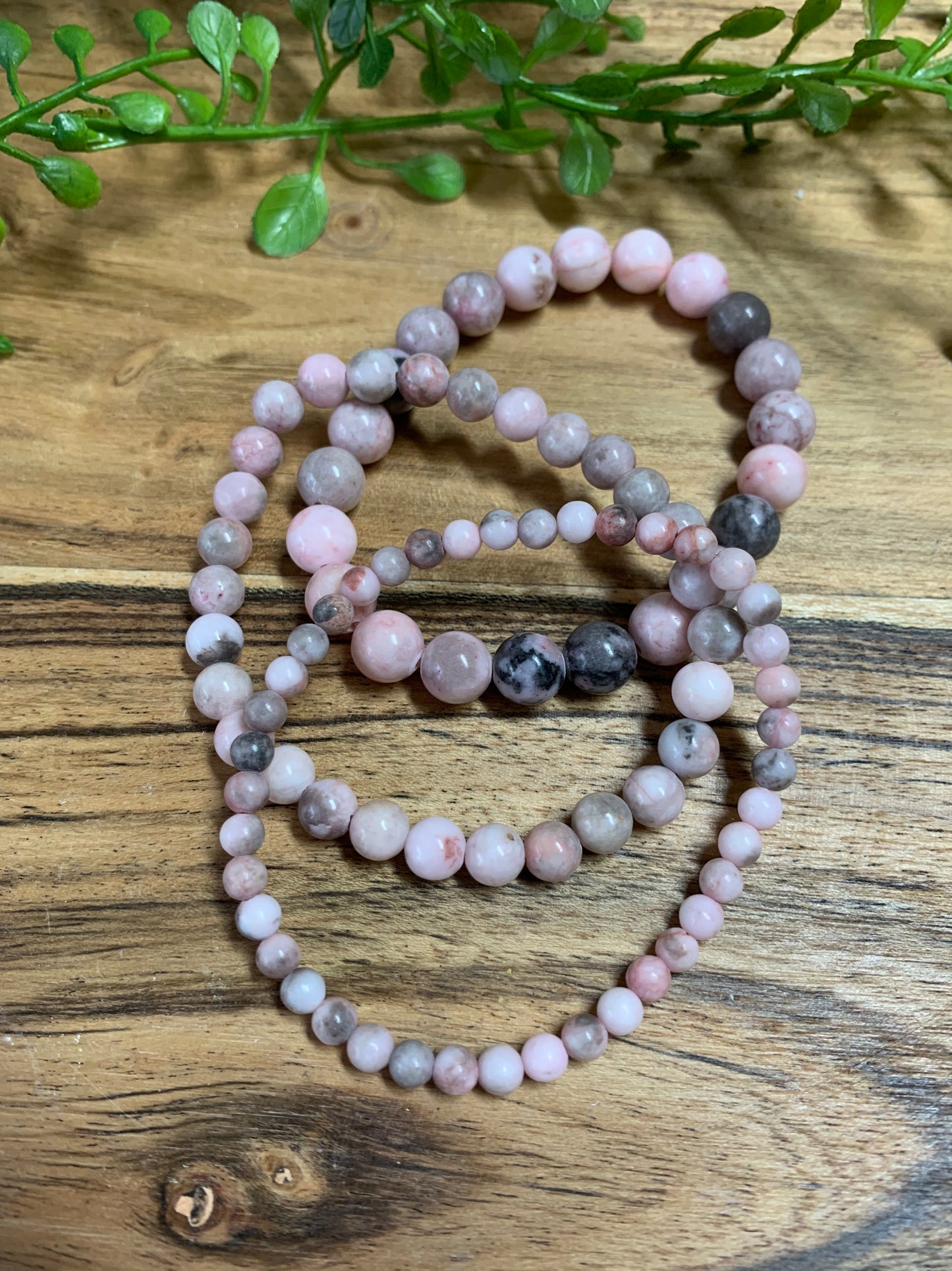 Edelsteen Armband – Roze Zebra Agaat