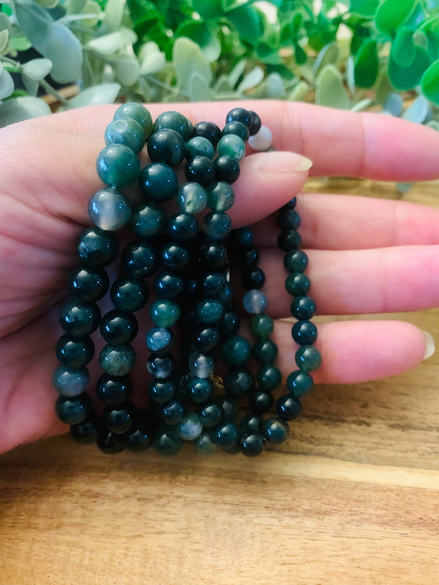 Edelsteen Armband – Mos Agaat