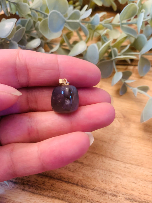 Hangers - Amethist - Goud