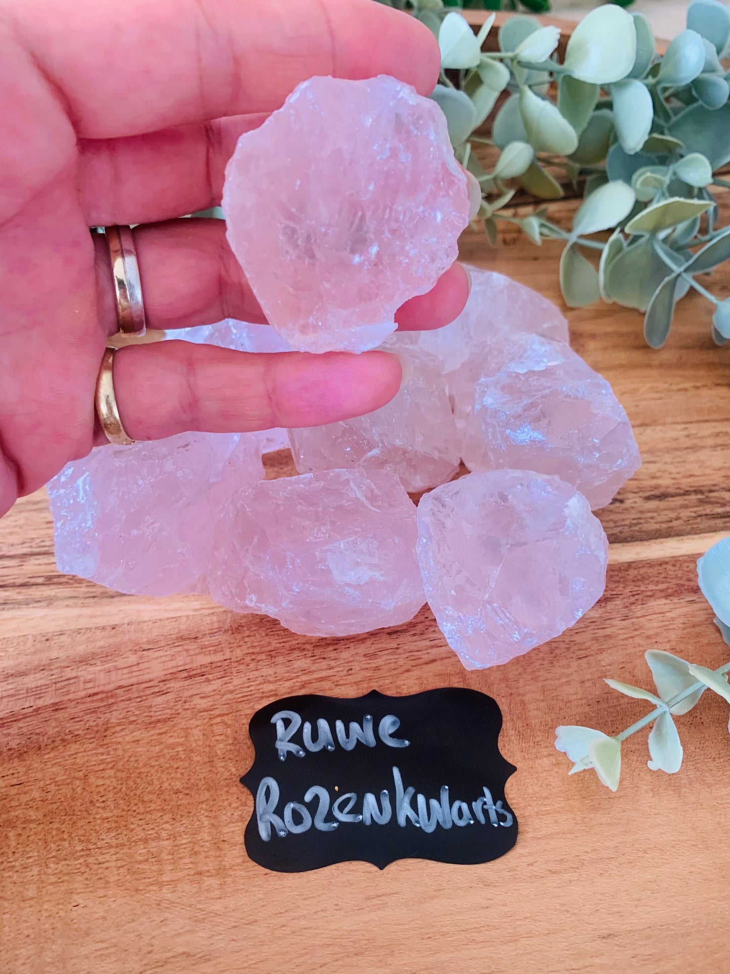 Ruwe Edelsteen - Rozenkwarts