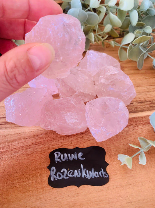 Ruwe Edelsteen - Rozenkwarts