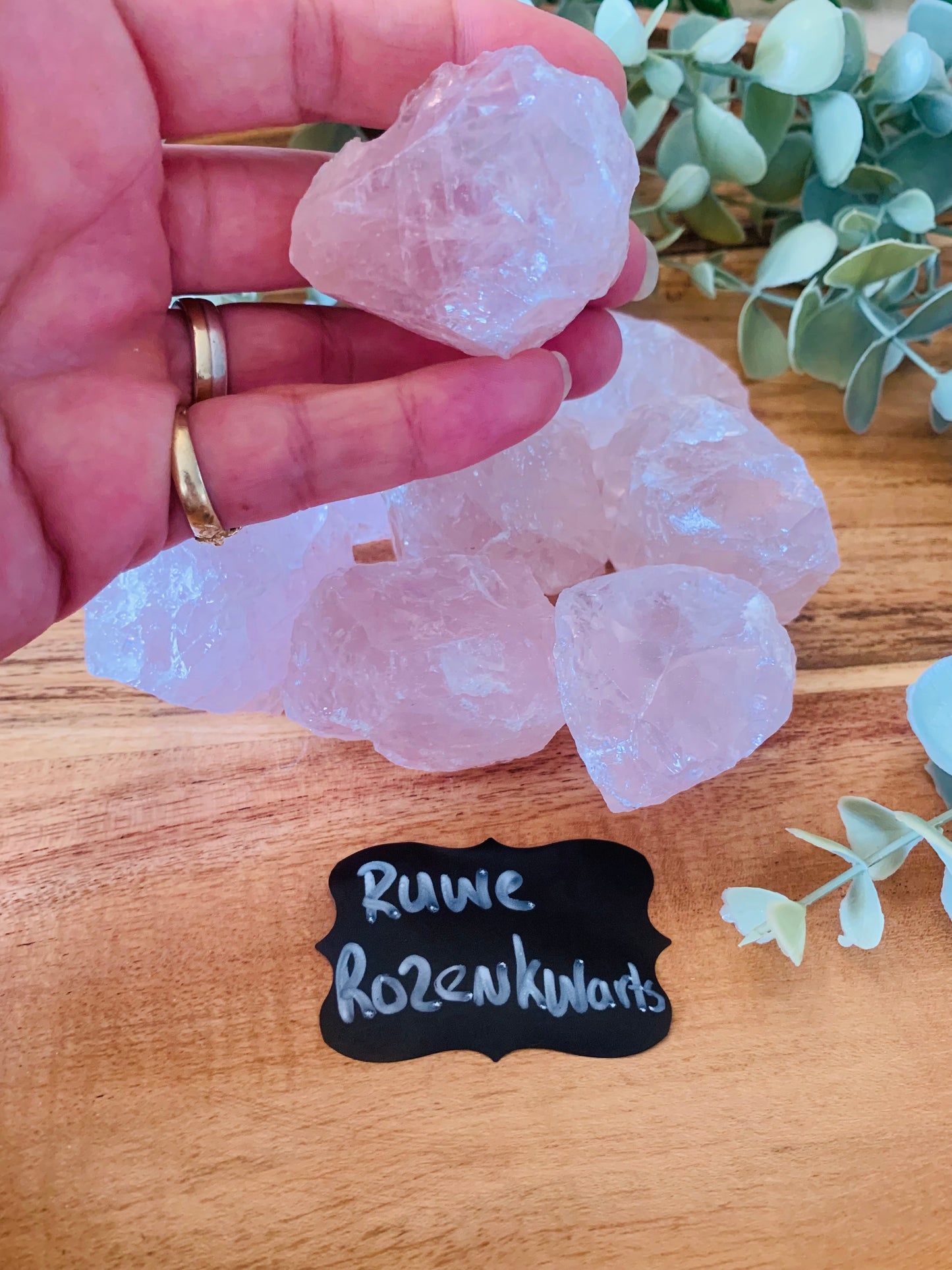 Ruwe Edelsteen - Rozenkwarts