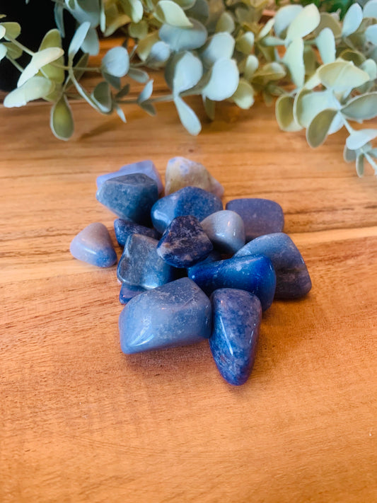 Trommelsteen - Aventurijn - Blauw